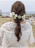 結婚式ヘア、ローポニー＊名駅/名古屋駅/名古屋