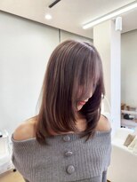 ミラシィ 成田(Mirashy)&nbsp;ハイライトカラーミルクティーベージュレイヤーカット