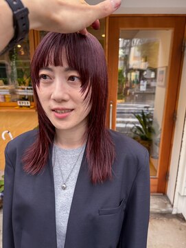 シツ(situ) ミディアムレイヤー　レッドバイオレット　顔まわりレイヤー