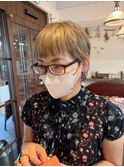 ベリーショートにブリーチ