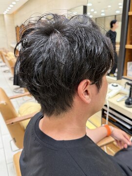 ピークアブー アヴェダ 池袋東武(PEEK-A-BOO AVEDA) 癖毛 パーマ風 ツーブロック 20代30代40代