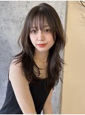 レイヤーカット オリーブベージュ カラー 韓国 髪質改善 仙台