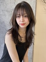 ミリ(mm)&nbsp;レイヤーカット オリーブベージュ カラー 韓国 髪質改善 仙台