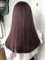 ベルベットヘア 千早店(Velvet hair)&nbsp;ピンクラベンダー×重めロング【みつ】
