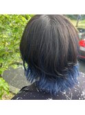 ネイビーインナーカラー