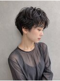 ショートカットパーマベリーショートマッシュショート/高田馬場