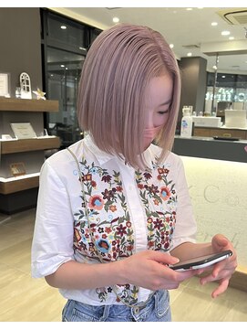 レーヌ(REINE) 色落ちまで可愛いペールピンクミルクティー♪