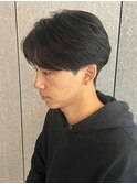 センターパートツイストスパイラルパーマシャドウパーマ