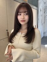 ロンドポレール 北千住(Lond polaire)&nbsp;ミルクティーベージュ/オリーブグレー/ロングレイヤー/韓国巻き