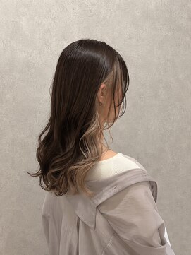 ソレイユバイエルズ(soleil by ailes) ミルクティーブロンドダークブルーデジタルパーマさいたま新都心