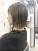 【フジタアヤコ】白髪を活かしたヘイリーボブ