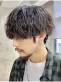 原宿ツイストスパイラルパートニュアンスパーマかき上げ20代