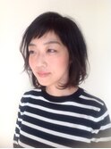 前髪をバッサリ切るだけで可愛くなっちゃうボブ