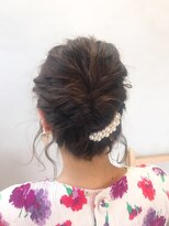 フィゼル 福島店(fizelle)&nbsp;ボブのアップスタイル