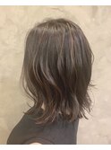 外ハネハイライトブルージュ