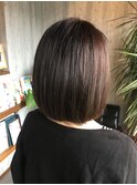 ボブ×ナチュラルブラウン