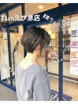 アッシュ 久が原店(Ash) 小顔ショートハイライト波ウェーブ