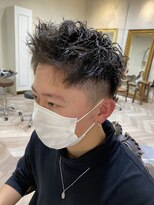 エル(EL by green)&nbsp;《tomi》刈り上げベリーショート×ニュアンスパーマ