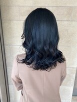 ヴィーヴォ 天六店(VIVO)&nbsp;【VIVO】西屋綾香 韓国カラー ブルーブラック 研修・就活黒染め