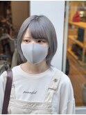 【.eer 南船場/心斎橋】ショートウルフ×うさぎグレーアッシュ