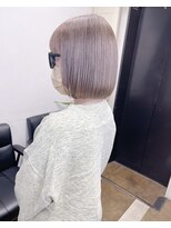 ジゼル(GiseL)&nbsp;ミルクティーグレージュボブ♪ダブルカラー/髪質改善/ボブ