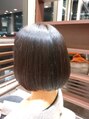 エムコーゾーヘアー(M KOZO hair)&nbsp;まとまりを重視した重めボブ。美髪メニューでツヤもプラス！