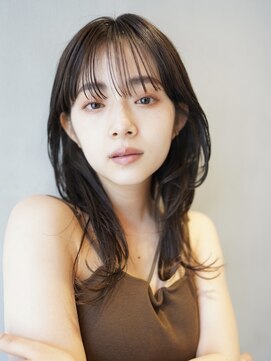 ニコ トウキョウ ヨコハマ(nico) ミディアムレイヤーカットボブウルフ/10代20代/インナーカラー