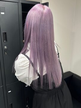 ベレーザ 渋谷(BELEZA) 6903ラベンダーパープルハイトーンカラー艶髪レイヤーロング