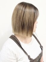 モリオフロムロンドン 松戸店(Morio from London)&nbsp;【松戸　石山】ハイトーン切りっぱなしボブ前下がりボブ