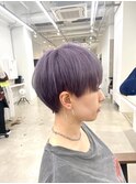 ハイトーン/パープル/バイオレット/マッシュ/ショート
