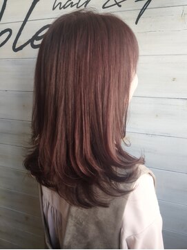 ブレス ヘアアンドスパ 湘南台(bless hair spa) なめらかピンクブラウン