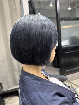 エトラ 渋谷店(etora) ブルージュ ネイビーカラー ショートボブ