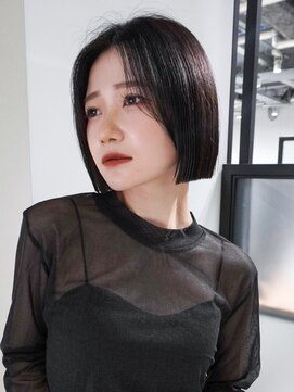 アルバム 池袋(ALBUM) 似合わせカットウェーブミディアムメルティカラー_F0573