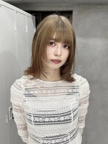 スウィープ(sweep)&nbsp;ミルクティー×ボブレイヤーカット