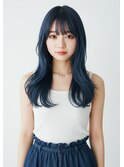 #磐田　1ブリーチで作るブルーアッシュ