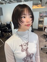 カフ(CAF)&nbsp;CAF松本/ミニボブウルフ×ダークトーンカラー