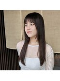 【巻かなくてもかわいい！】韓国ストレートレイヤー