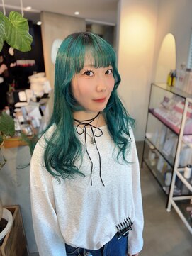 ルーヘア 岐阜(Rooo HAIR) シアンブルー