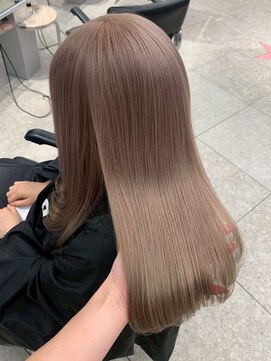 ペレ アネックス 大阪梅田茶屋町店(PELE ANNEX) くびれヘア/アプリコットオレンジ/ハイライトカラー/梅田