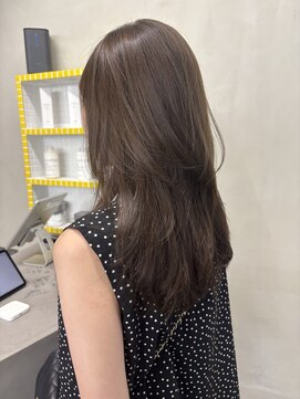 キーチェ 梅田中崎町(keych) 毛流れレイヤーカット/ミディアム/髪質改善/縮毛矯正