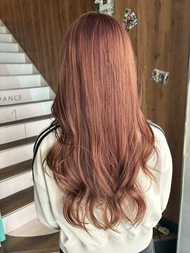 アヴァンス 天王寺店(AVANCE.) ピンクベージュ×艶感×透明感カラー