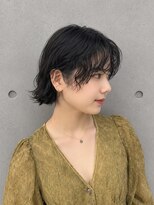 エストアール フクオカ 福岡博多店(est-r. Fukuoka)&nbsp;ミディアムウルフ×パーマ