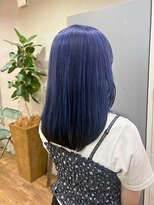 ヘアプレイスソル (HAIR PLACE SoL)&nbsp;ダブルカラー/ブルーパープル/髪質改善/レイヤーカット