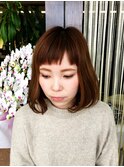 ショートバング&ふんわりボブ
