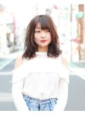 【EIGHT上尾】大人かわいい_ふわミディ_カール＊稲生