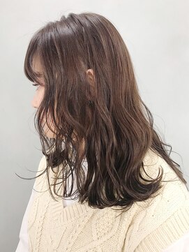 アイティー バイ アルバム 中野店(IT by ALBUM) ダークラベンダーベージュ_ローライトスリークボブ_ba285991