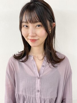 ステア メゾン(stir maison) 透明感のあるシースルーミディアムヘア