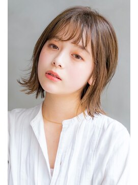 エイミー(Aimee) Aimee町田ニュアンスロブ×くすみベージュ