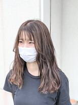 リック(LiC)&nbsp;レディースハイライト　ブルーグレージュ　　ウェーブ巻き