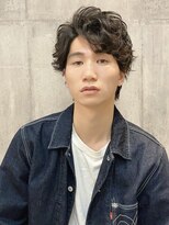 扉(GATE)&nbsp;【野崎英幸】ツーブロック×ルーズパーマ